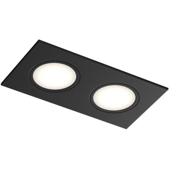 DK3112-BK Встраиваемый черный влагозащищенный светильник Denkirs PORT 2 лампы GU5.3 или LED модуля макс. 15 Вт