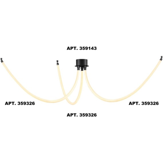 359326 KONST NT24 000 черный Светильник светодиодный IP20 LED 3000K 14W 170-265V 1360Лм RAMO