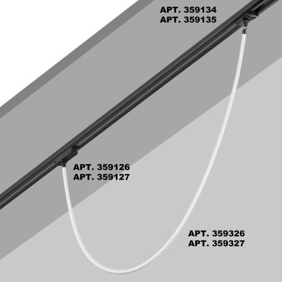 359326 KONST NT24 000 черный Светильник светодиодный IP20 LED 3000K 14W 170-265V 1360Лм RAMO