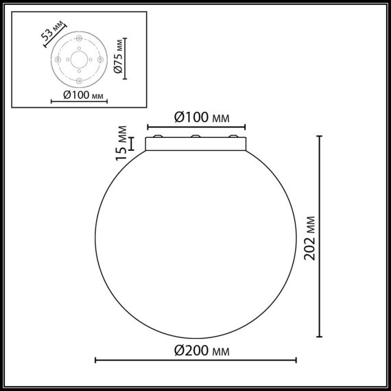 Потолочный светильник IP20 E14 5W 220-240V MAGIA 7109/1CA