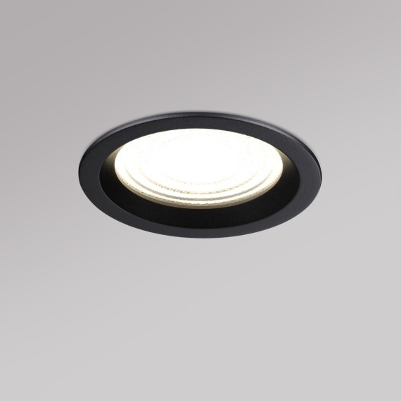 359845 Черный круглый светодиодный светильник с перекл. цв. температуры 15W 1500Лм 2700;3200;4000К 120° UGR16 CRI95 IP44 Novotech FLUO