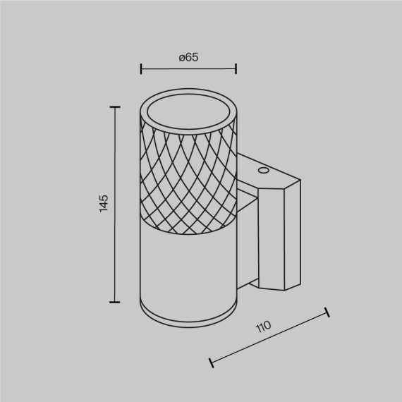 Настенный светильник (бра) Outdoor O583WL-01W