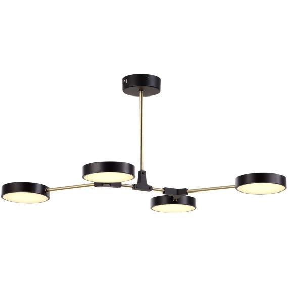 SLE6004-402-04 Светильник потолочный Черный, Латунь/Черный LED 4*10W MONTA