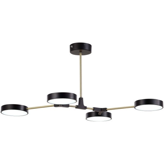 SLE6004-402-04 Светильник потолочный Черный, Латунь/Черный LED 4*10W MONTA