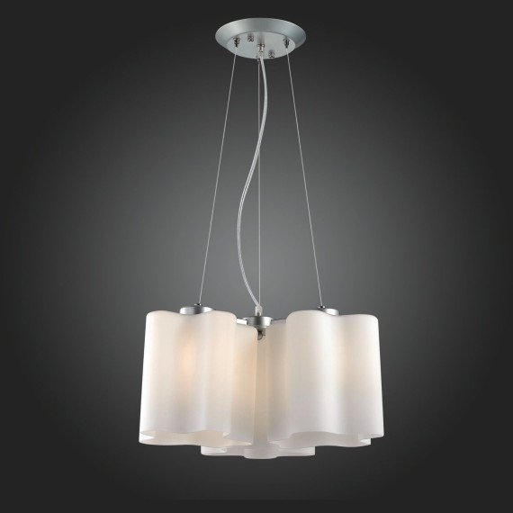 SL116.503.03 Люстра подвесная ST-Luce Серебристый/Белый E27 3*60W ONDE