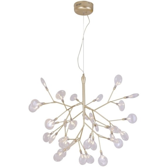 Светильник подвесной Crystal Lux EVITA SP36 GOLD/TRANSPARENT