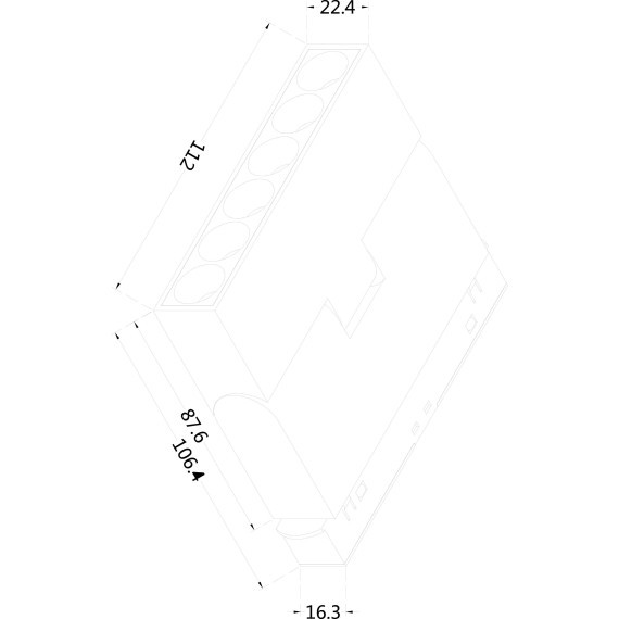 TR033-4-6W3K-M-DS-B Трековый магнитный SMART (App, Bluetooth Mesh, Алиса) светодиодный светильник Maytoni Exility CRI90+ 2700-6000К 450Лм 36° 6Вт