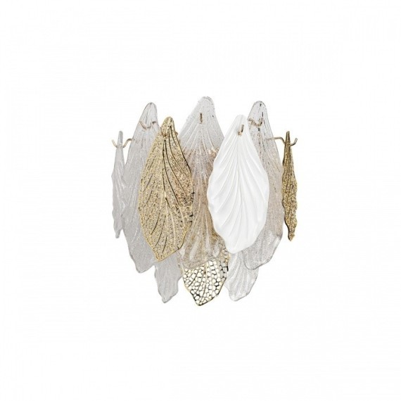 5052/3W HALL ODL24 507 золото/белый/прозрачный/металл/стекло/фарфор/металл Бра E14 3*40W LACE