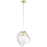 Светильник подвесной Crystal Lux NUESTRO SP1 GOLD/TRANSPARENT