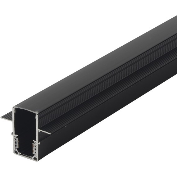 Шинопровод 3м черный встраиваемый магнитный для ГКЛ 12,5 мм Crystal Lux CLT 0.123 02 L3000 BL 1407/025