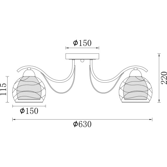Люстра потолочная Freya FR5052-CL-06-W Nikki под лампы 6xE27 60W