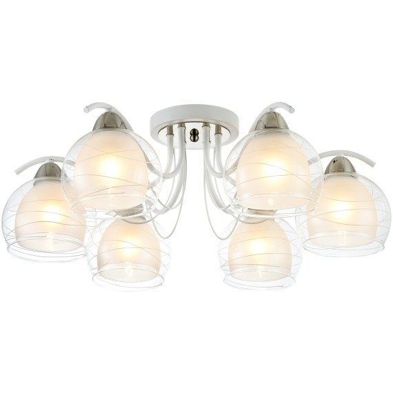 Люстра потолочная Freya FR5052-CL-06-W Nikki под лампы 6xE27 60W