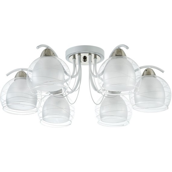 Люстра потолочная Freya FR5052-CL-06-W Nikki под лампы 6xE27 60W