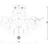 Потолочная люстра с хрусталем Chabrol FR2302CL-04S