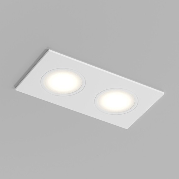 DK3112-WH Встраиваемый белый влагозащищенный светильник Denkirs PORT 2 лампы GU5.3 или LED модуля макс. 15 Вт