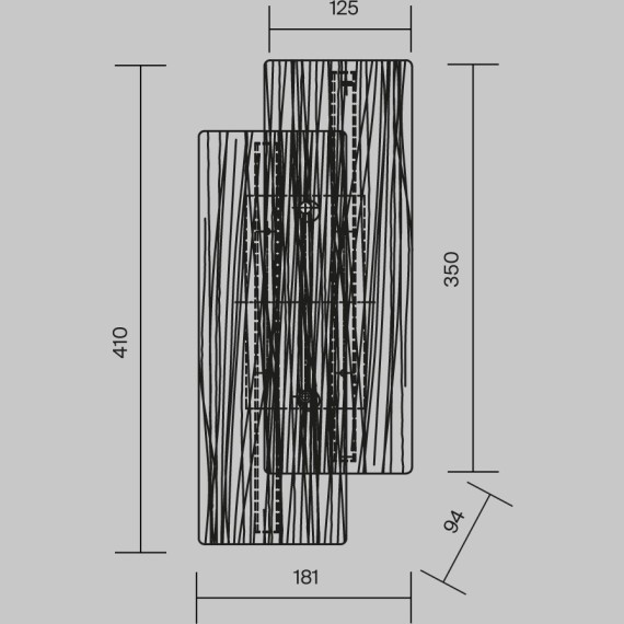 MOD439WL-L7BSK Настенный светильник (бра) с мех. переключением цветовой температуры 2700-3000-4000К Maytoni Frostum