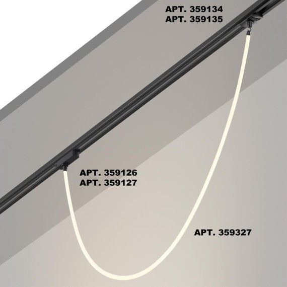 359327 KONST NT24 000 черный Светильник светодиодный IP20 LED 4000K 14W 170-265V 1360Лм RAMO