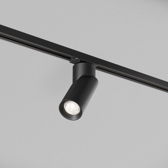 Однофазный двужильный трековый светильник Denkirs DK6080-BK Slant под сменную лампу GU10