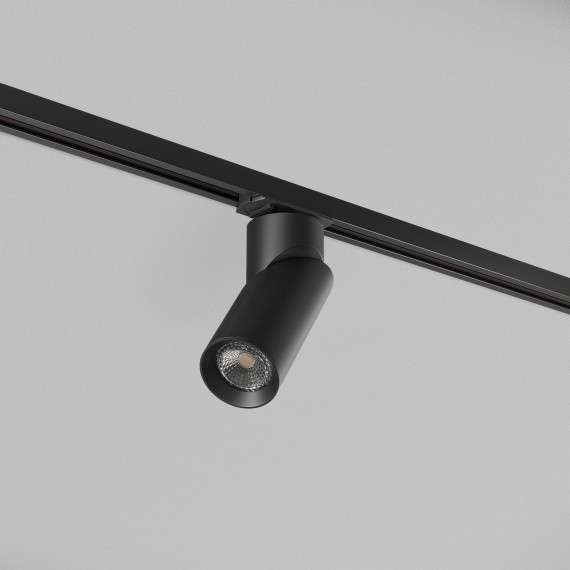 Однофазный двужильный трековый светильник Denkirs DK6080-BK Slant под сменную лампу GU10