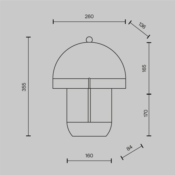 MOD479TL-L14W3K Настольный светильник с сенсорным включателем Hope Maytoni