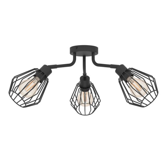 31531 EGLO TARBES Люстра потолочная, 3xE27, 180Вт, металл, черный