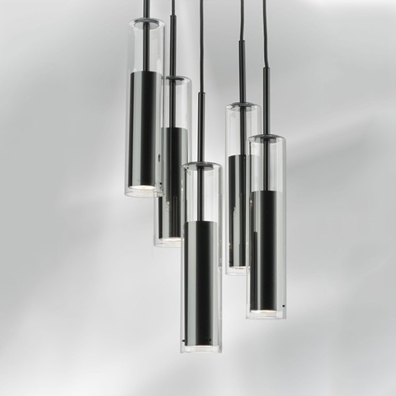 Длинный подвесной светильник Lightstar 756057 Cilino под лампы 5xGU10 200W