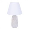 8211/1T CLASSI LN25 белый жемчужный/белый, керамика/текстиль Настольная лампа Е27 1*60W 220V SINNA