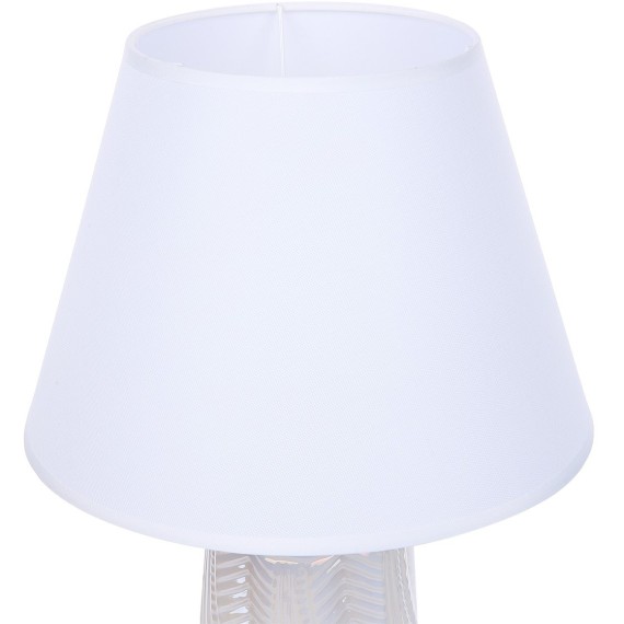 8211/1T CLASSI LN25 белый жемчужный/белый, керамика/текстиль Настольная лампа Е27 1*60W 220V SINNA