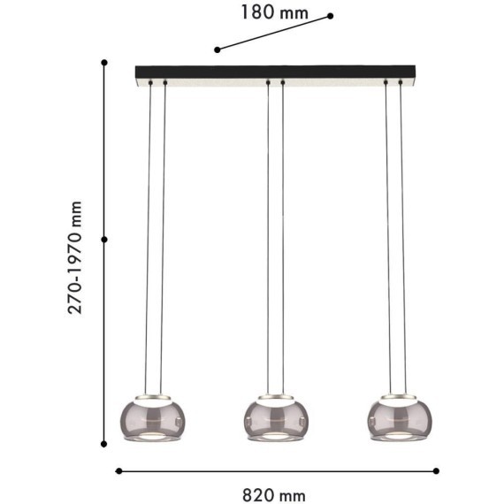 Подвесной светильник Trendig 4376-3P