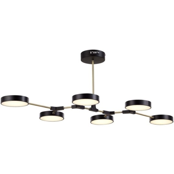 SLE6004-402-06 Светильник потолочный Черный, Латунь/Черный LED 6*10W MONTA
