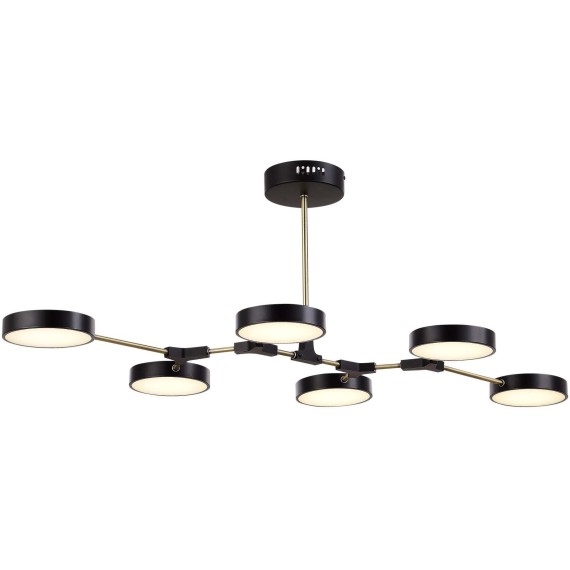 SLE6004-402-06 Светильник потолочный Черный, Латунь/Черный LED 6*10W MONTA