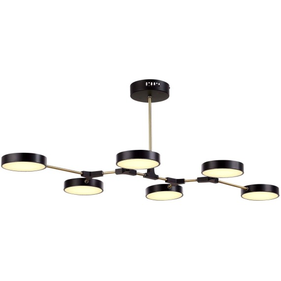 SLE6004-402-06 Светильник потолочный Черный, Латунь/Черный LED 6*10W MONTA