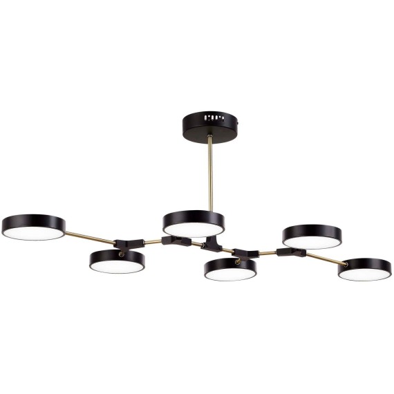 SLE6004-402-06 Светильник потолочный Черный, Латунь/Черный LED 6*10W MONTA