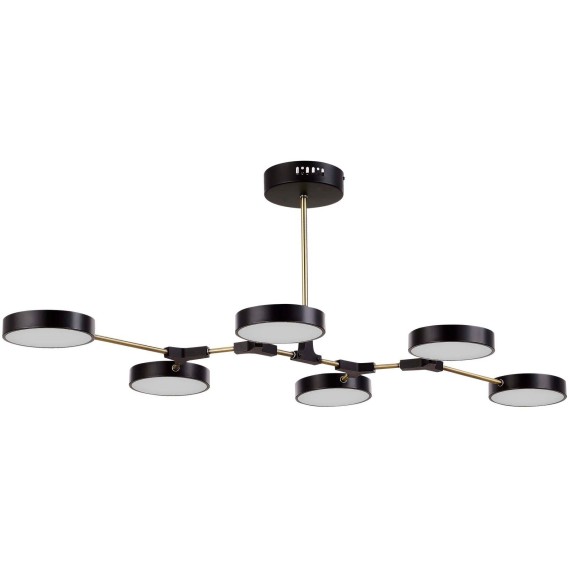 SLE6004-402-06 Светильник потолочный Черный, Латунь/Черный LED 6*10W MONTA