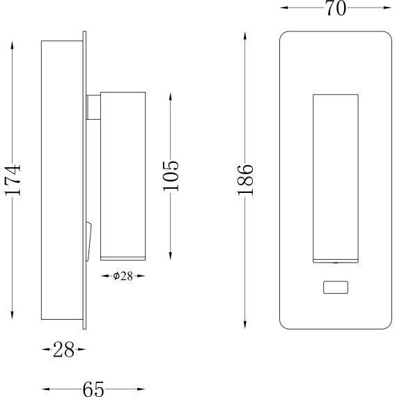 Бра для чтения светодиодное с выключателем и USB-портом Mirax C041WL-L3W3K