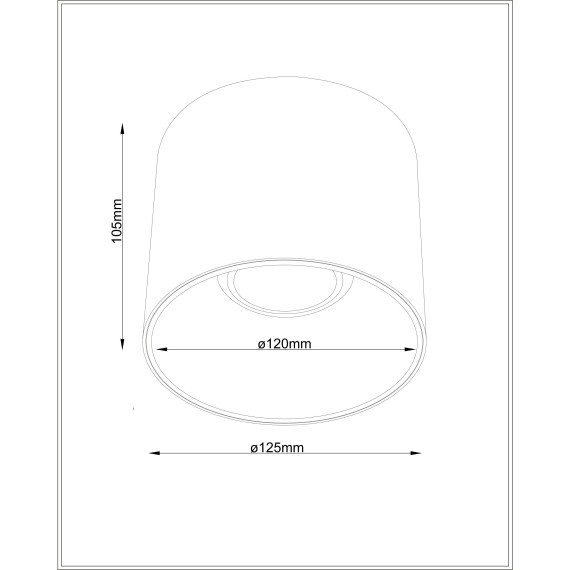 Потолочный светильник Technical C064CL-01-25W3K-RD-B