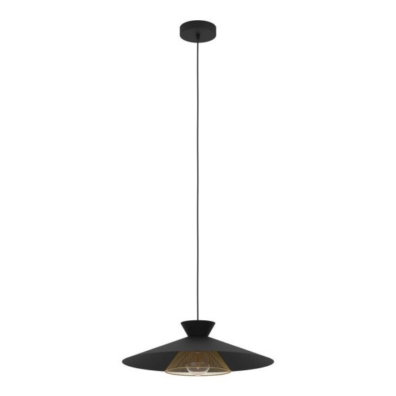 43885 GRIZEDALE Подвесной светильник люстра с 1 лампой E27, 40Вт, сталь черный, латунь