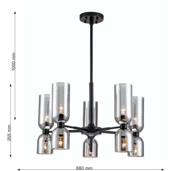 Потолочная люстра Amusing 2877-5P