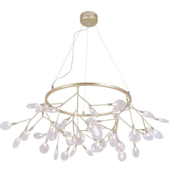 Светильник подвесной Crystal Lux EVITA SP45 D GOLD/TRANSPARENT