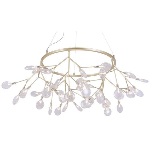 Светильник подвесной Crystal Lux EVITA SP45 D GOLD/TRANSPARENT