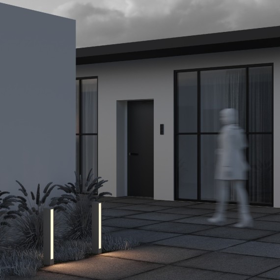 Уличный наземный светильник Maytoni O422FL-L12GF Hof IP54 светодиодный LED 12W