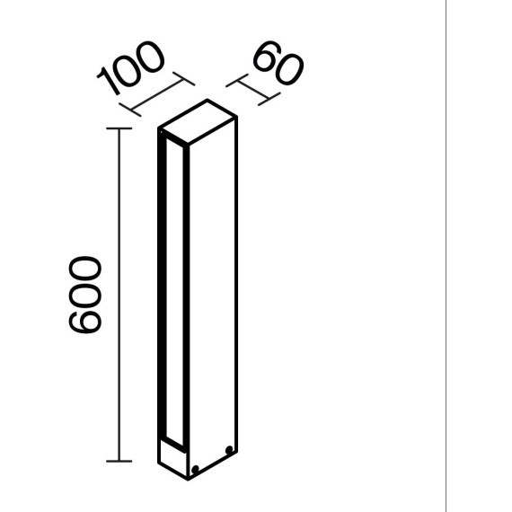 Уличный наземный светильник Maytoni O422FL-L12GF Hof IP54 светодиодный LED 12W