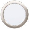 99154 Светодиодный встраиваемый светильник FUEVA 5, 10,5W (LED), ?166, ET26, 1350lm, 4000K, сталь, никель