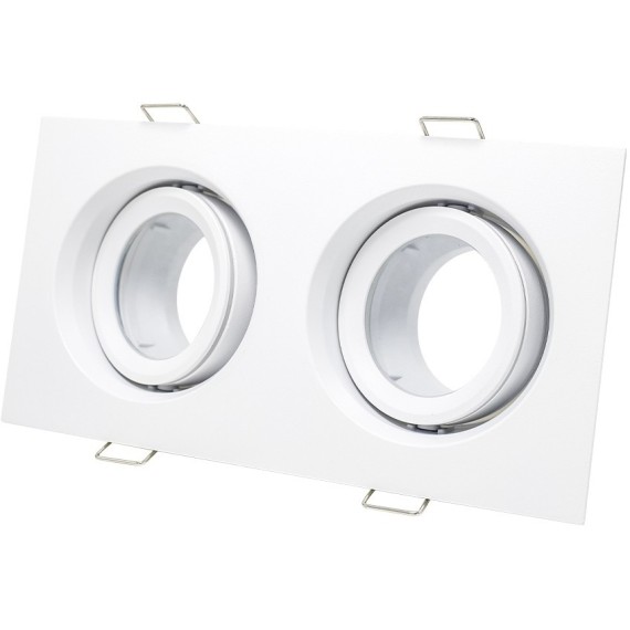 ST255.528.02 Св-к встр. Белый GU10 2*50W  IP65 L180xW90xH40 220V Без ламп Встраиваемые светильники