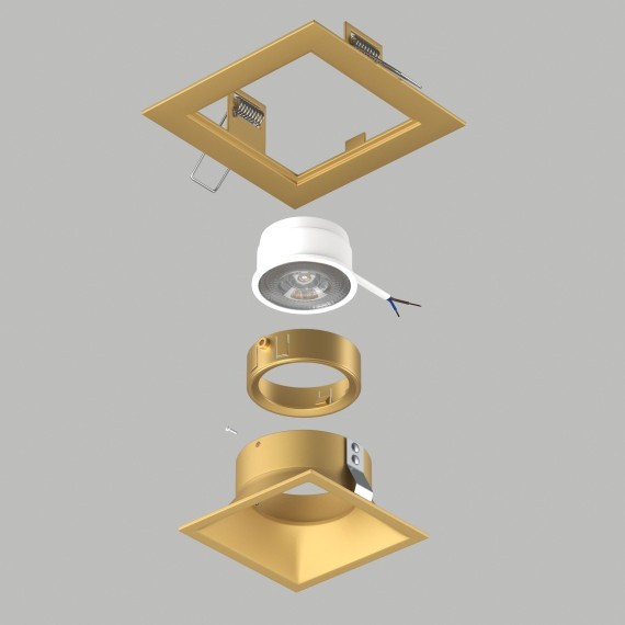 Комплект со светильником Domino Lightstar D51303GMOD