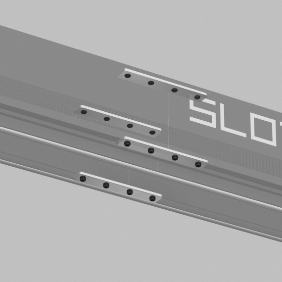 Комплект 4 прямых соединителей для шинопровода в демпф. нат. потолок Smart 220V Denkirs TR2018-AL