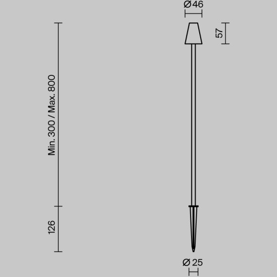 Ландшафтный светильник Outdoor O504FL-L1B3K1