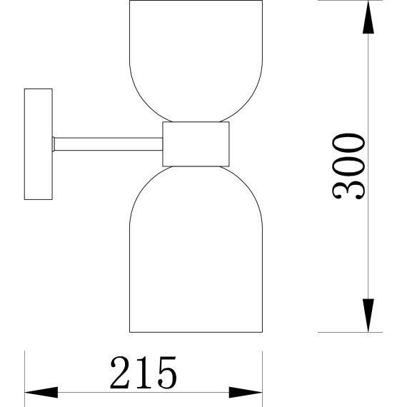 Бра Freya FR5203WL-02BS Savia под лампы 2xE27 60W