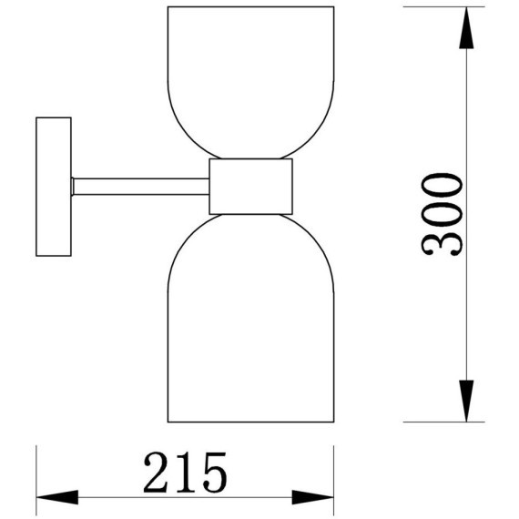 Бра Freya FR5203WL-02BS Savia под лампы 2xE27 60W