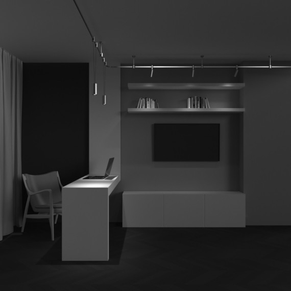 Трековый светодиодный светильник 12Вт 780лм 3000К Maytoni Flarity TR157-1-12W3K-PT